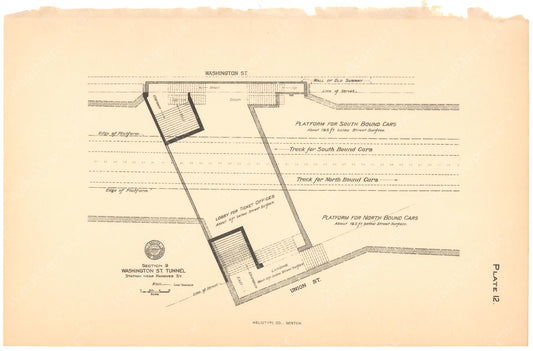 BTC Annual Report 12, 1906 Plate 12: Friend-Union Station Plan