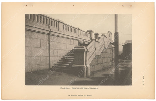BTC Annual Report 05, 1899 Plate 13: Charlestown Bridge Stairway