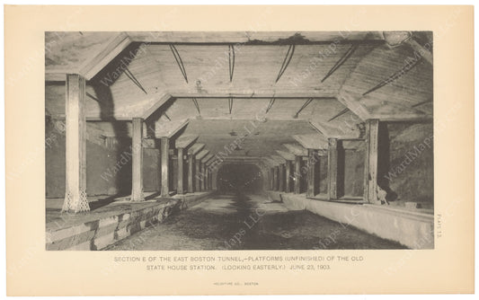 BTC Annual Report 09, 1903 Plate 13: Devonshire Street Station Construction