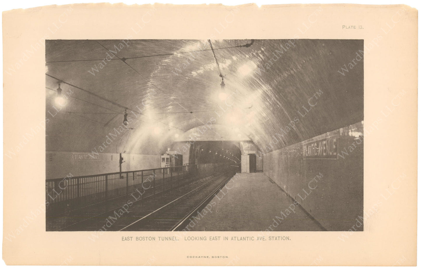 BTC Annual Report 12, 1906 Plate 13: Atlantic Avenue Station Platforms