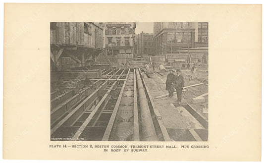 BTC Annual Report 02, 1896 Plate 14: Pipe Crossing in Subway Roof