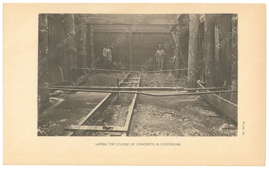 BTC Annual Report 06, 1900 Plate 14: Concrete in Cofferdam