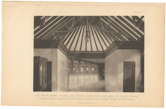 BTC Annual Report 12, 1906 Plate 14: Atlantic Avenue Station Bridge Interior