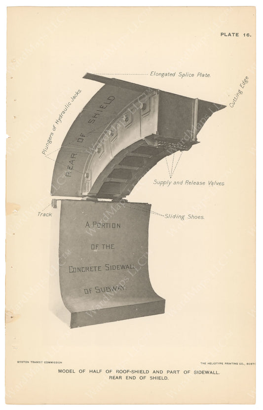 BTC Annual Report 04, 1898 Plate 16: Model of Roof Shield