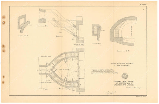 BTC Annual Report 11, 1905 Plate 18: Atlantic Avenue Station Stairs