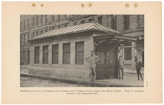 BTC Annual Report 11, 1905 Plate 20: Atlantic Avenue Station, Emerg. Exit Head House