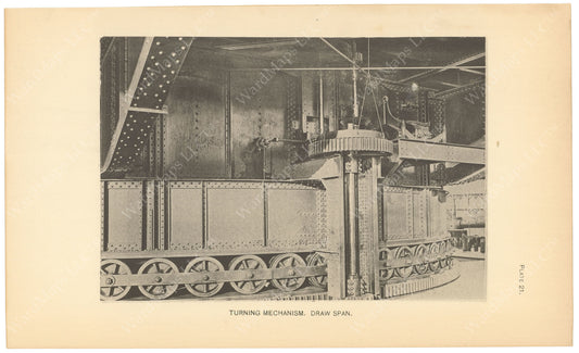 BTC Annual Report 06, 1900 Plate 21: Charlestown Bridge Turning Mechanism