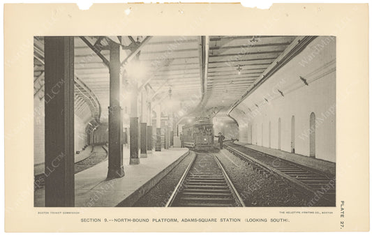 BTC Annual Report 04, 1898 Plate 27: Adams Square Station Looking South