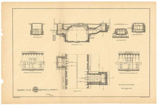 BTC Annual Report 04, 1898 Plate 31: Subway Air Intakes