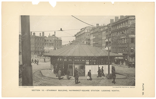 BTC Annual Report 04, 1898 Plate 33: Haymarket Square Station Head House