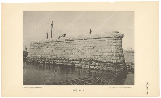 BTC Annual Report 04, 1898 Plate 38: Charlestown Bridge, Pier #8