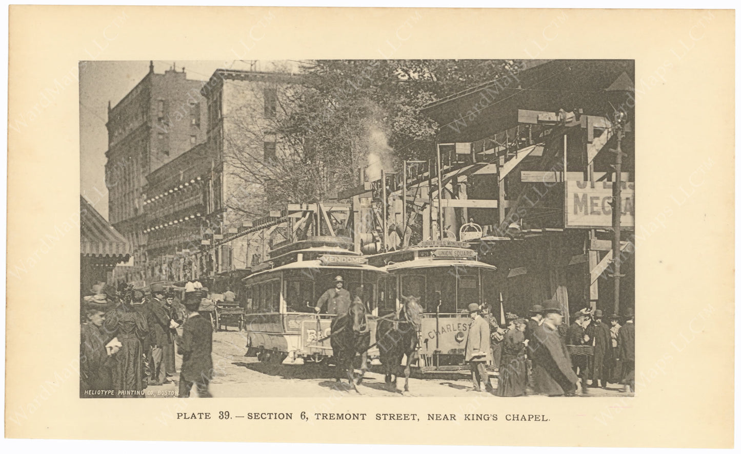 BTC Annual Report 02, 1896 Plate 39: Tremont Street Near King's Chapel