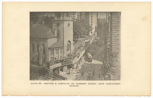 BTC Annual Report 02, 1896 Plate 42: Conveyor on Tremont Street