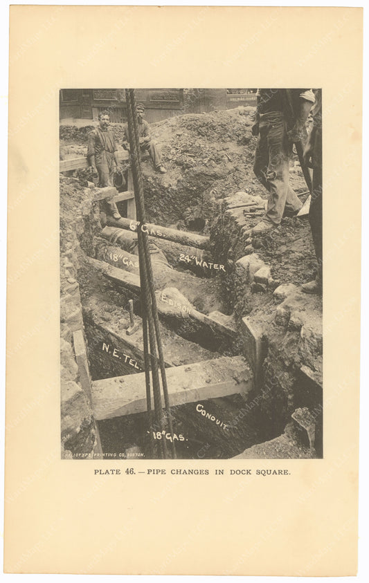 BTC Annual Report 02, 1896 Plate 46: Pipe Changes in Dock Square