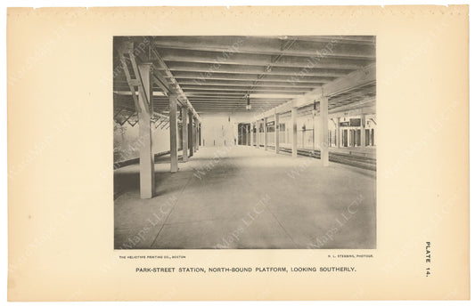 BTC Annual Report 03, 1897 Plate 14: Park Street Station Northbound Looking South