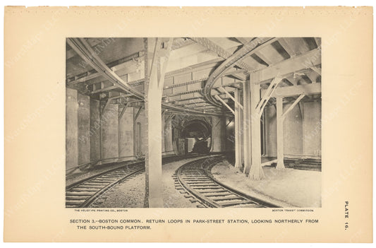 BTC Annual Report 03, 1897 Plate 16: Park Street Station Loop Tracks