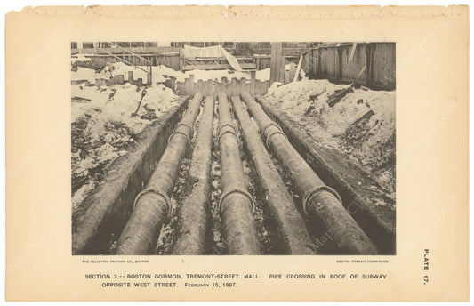 BTC Annual Report 03, 1897 Plate 17: Pipes Crossing Subway Roof