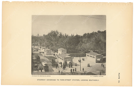 BTC Annual Report 03, 1897 Plate 19: Park Street Station Head Houses