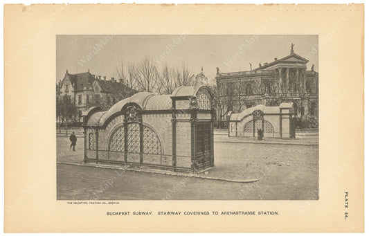 BTC Annual Report 03, 1897 Plate 44: Budapest Subway Head House