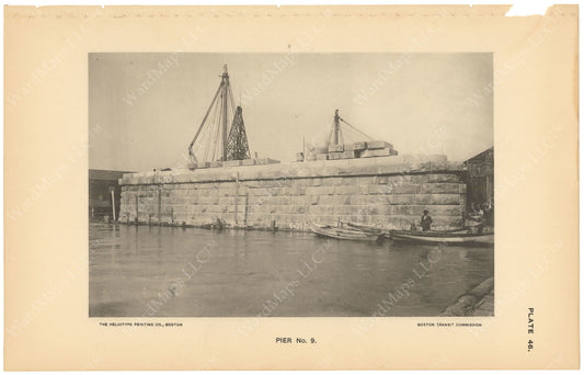 BTC Annual Report 03, 1897 Plate 46: Charlestown Bridge Pier #9