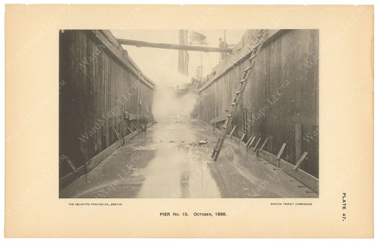 BTC Annual Report 03, 1897 Plate 47: Charlestown Bridge Pier #10