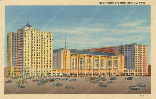 North Station, Boston, Massachusetts Circa 1930