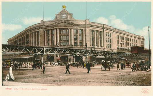 South Station and Dewey Square, Boston, Massachusetts Circa 1901