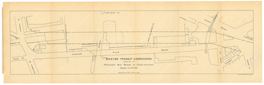 BTC Annual Report 01, 1895: Proposed New Bridge to Charlestown, July 30, 1895