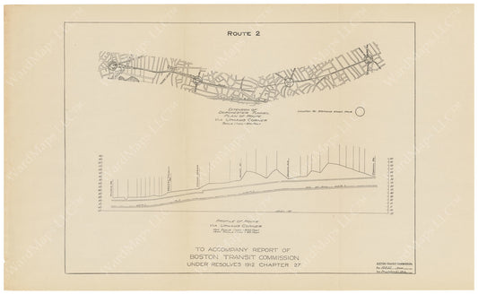 BTC Annual Report 19, 1913: Dorchester Tunnel Extension, Proposed Route 2