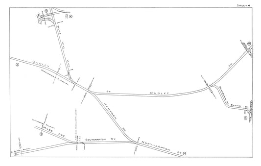 Boston Elevated Railway Co. Track Plans 1915 Plate 04: Roxbury