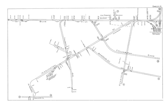 Boston Elevated Railway Co. Track Plans 1915 Plate 05: Dorchester