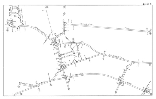 Boston Elevated Railway Co. Track Plans 1915 Plate 06: Roxbury