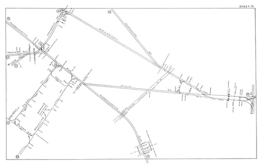 Boston Elevated Railway Co. Track Plans 1915 Plates 13: Cambridge