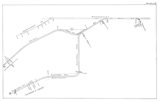 Boston Elevated Railway Co. Track Plans 1915 Plates 22: Chelsea