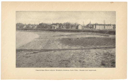 Charles River Dam Report 1903: Cambridge Shore Above Western Avenue