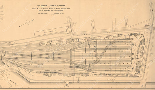 South Station Plan, Boston, Massachusetts December 1, 1899