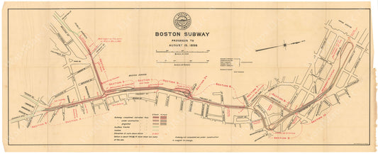 BTC Annual Report 02, 1896: Boston Subway Progress to August 15, 1896