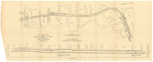 BTC Annual Report 17, 1911: Study for Dorchester Tunnel