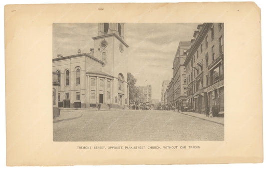 BTC Annual Report 01, 1895: Tremont Street Without Streetcar Tracks