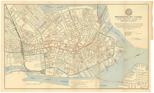 BTC Annual Report 11, 1905 Plate 01: Downtown Transit Map