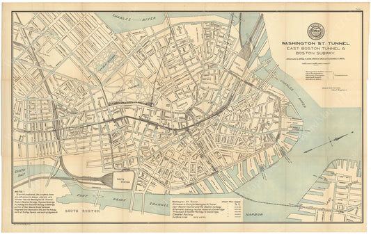 BTC Annual Report 12, 1906 Plate 01: Downtown Transit Map
