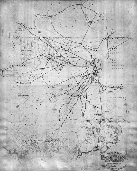 Mapping the West End System, Boston 1888
