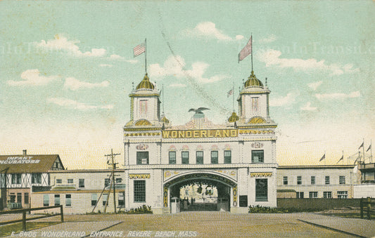 Wonderland Park Entrance, Revere Beach, Massachusetts